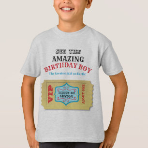 T-shirt Chemise vintage personnalisée d'anniversaire de