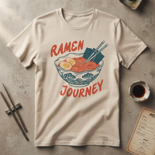 T-shirt Chemise Vintage Ramen Journey Bowl