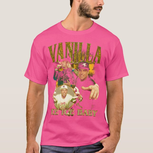 T-shirt Chemise Vintage Vanilla Ice Bootleg (Devant)