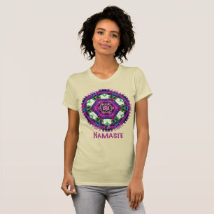 T-shirt Chemise Violette Namaste Kaléidoscope
