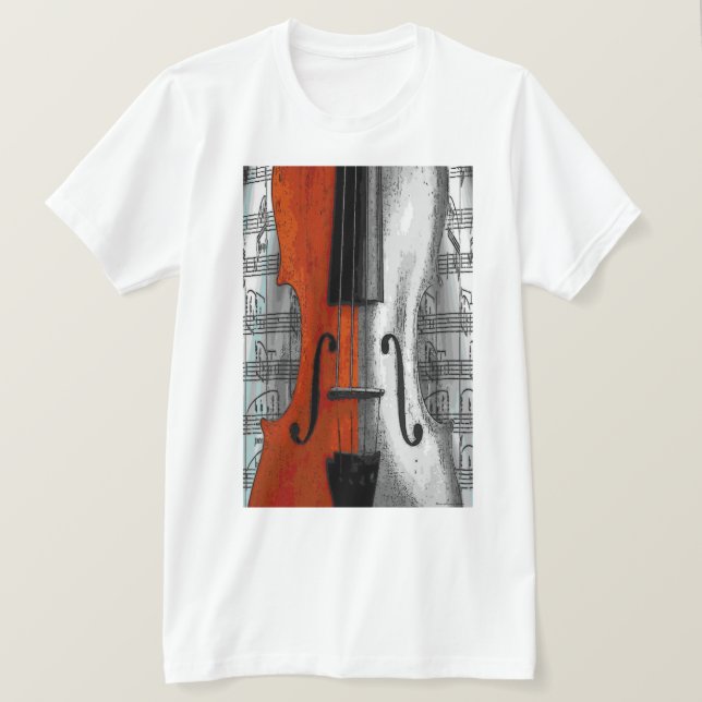 T-shirt Chemise violon (Design devant)