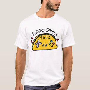 T-shirt Chemise virile de logo de taco d'homme d'homme