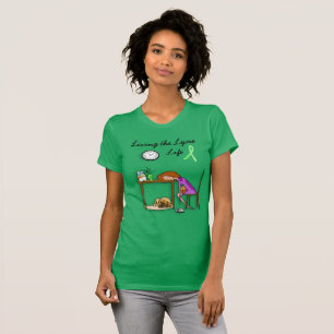 T-shirt Chemise Vivre la vie de Lyme