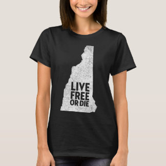 T-shirt Chemise Vivre Ou Mourir - Chemise Du New Hampshire