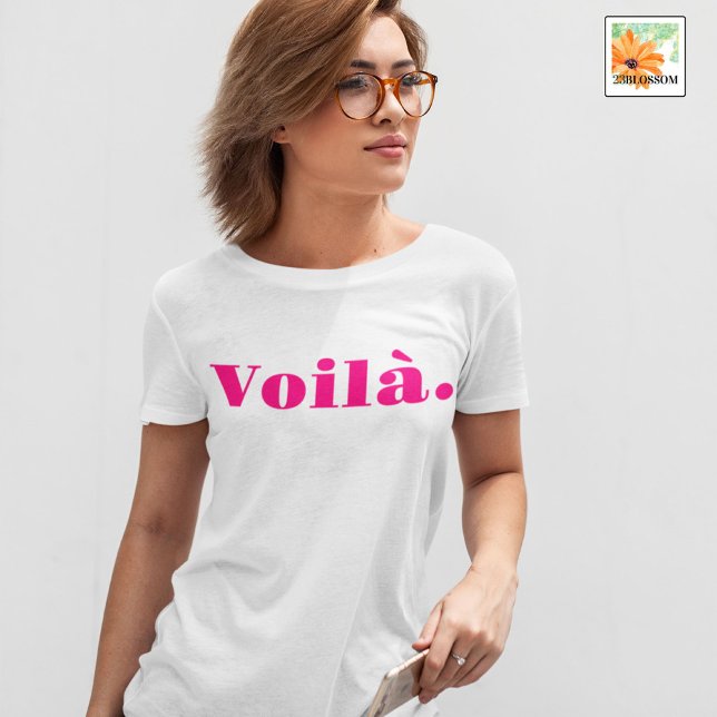 T-shirt Chemise Voilà, Cadeau Français, Parole (Créateur téléchargé)