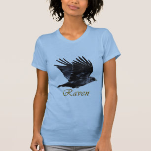 T-shirt Chemise volante Corvid Corvid Amateur d'oiseaux