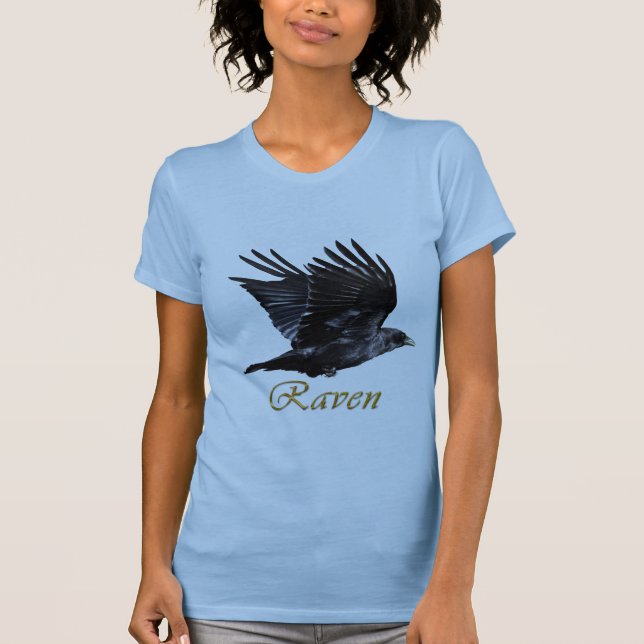 T-shirt Chemise volante Corvid Corvid Amateur d'oiseaux (Devant)
