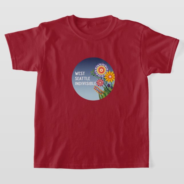 T-shirt Chemise West Seattle Indivisible Kids Fleur t-shir (Poser)