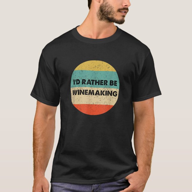T-shirt Chemise Winemaker Je préfère être Winemaking (Devant)