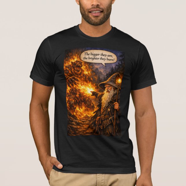 T-shirt Chemise Wizard VS Troll (Devant)
