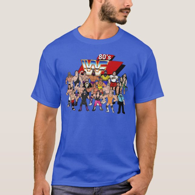 T-shirt Chemise Wrestling Roster 80s (Devant)