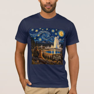 T-shirt Chemise Yellowstone Starry Night Adventure