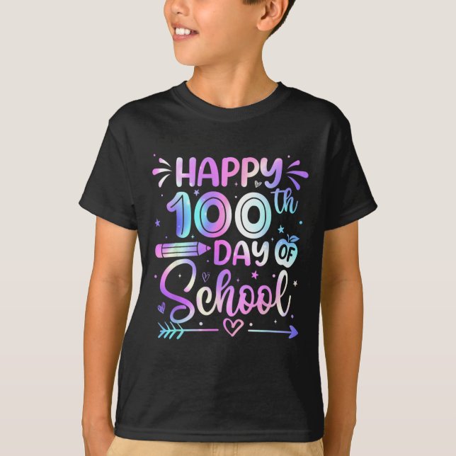 T-shirt Chemises 100e jour d'école pour professeurs filles (Devant)