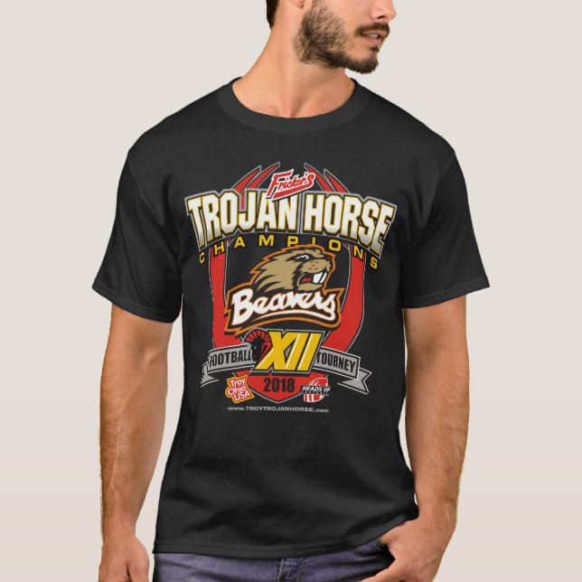 T-shirt Chemises 2018 d'équipe de Trojan Horse de (Devant)