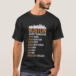 T-shirt Chemises à accent de Boston Traducteur d'accent de