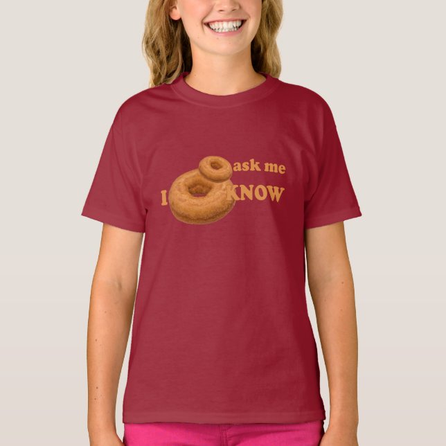 T-shirt Chemises à Humour Donut - choisir style, couleur (Devant)