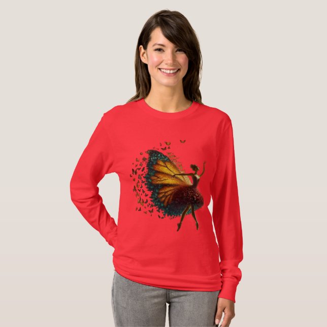 T-shirt "Chemises à manches longues élégantes et confortab (Devant entier)