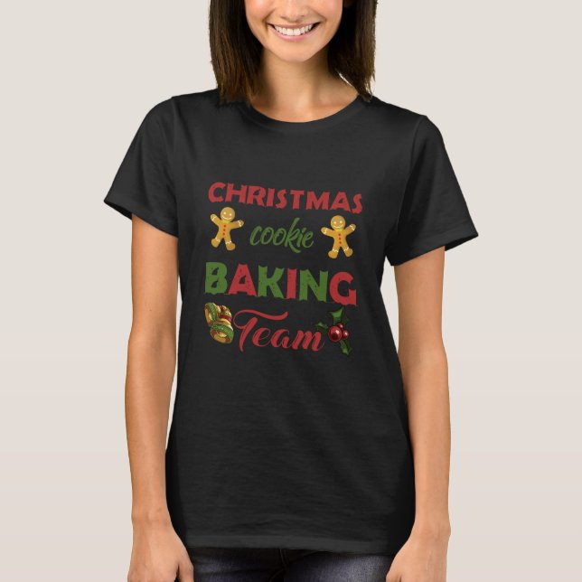 T-shirt Chemises à pain pour biscuits de Noël pour biscuit (Devant)