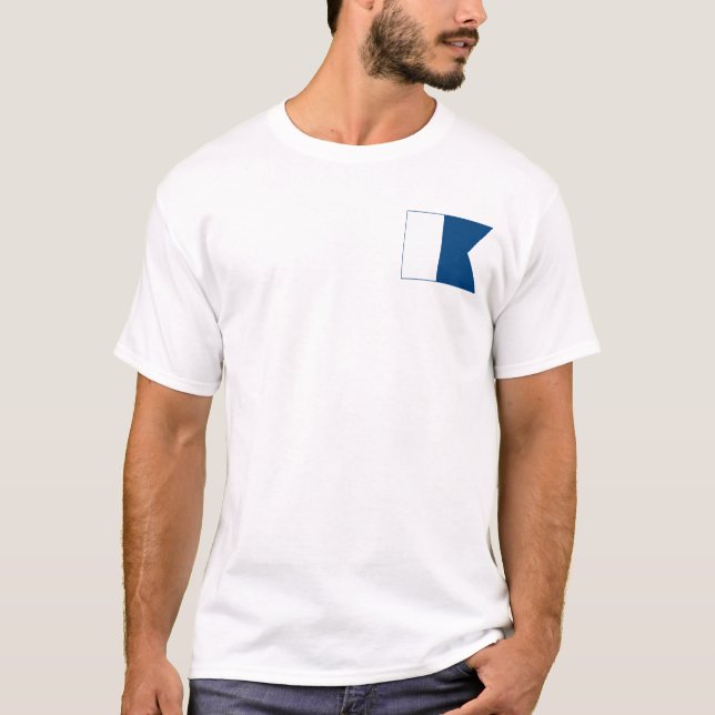 T-shirt Chemises "Alpha Flag -Divemaster" (Devant)