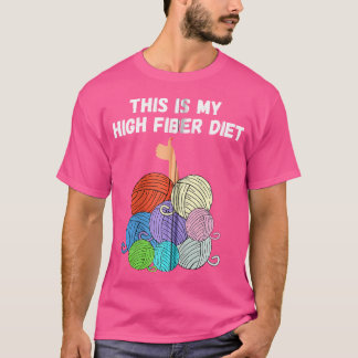 T-shirt Chemises au Crochet Pour Femmes Citation de Tricot