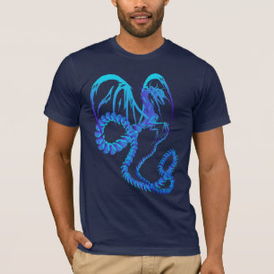 T-shirt Chemises bleues électriques de dragon