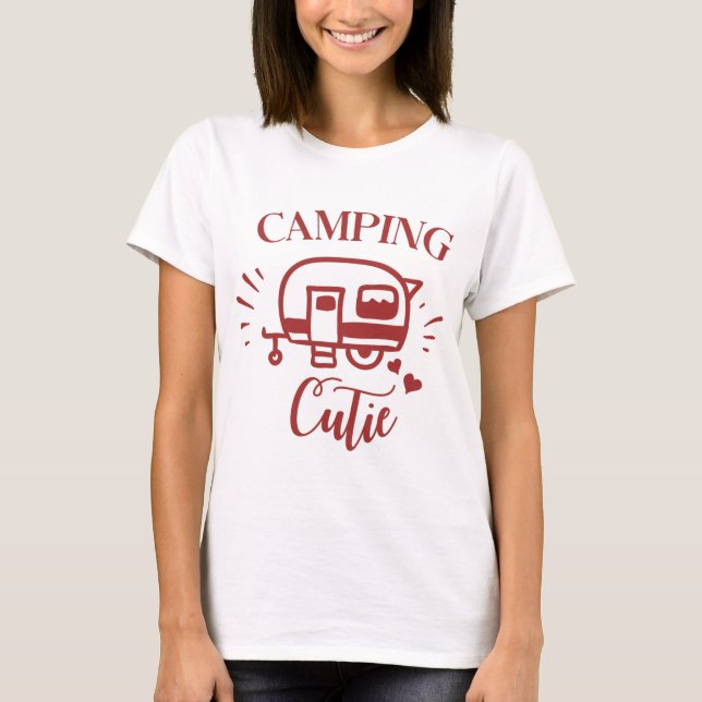 T-shirt Chemises Camping Cutie (Devant)
