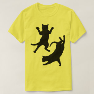 T-shirt Chemises Cat Mens   Silhouette de chat drôle