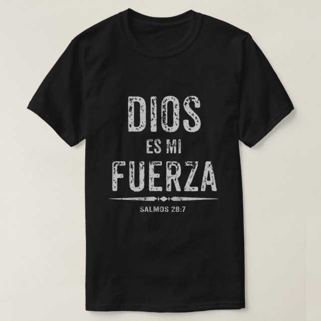 T-shirt Chemises chrétiennes espagnoles Camisas Cristianas (Design devant)