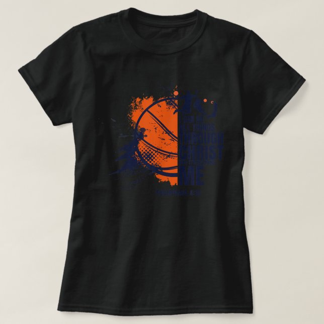 T-shirt Chemises Christian Basketball Hommes Garçons Enfan (Design devant)