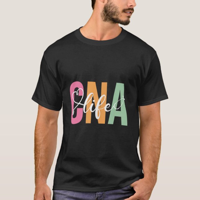 T-shirt Chemises Cna Vie Cna Certifié Infirmière Istant (Devant)