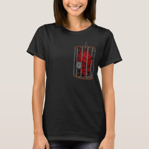 T-shirt Chemises Coeur en fil barbu Chemises d'amour en ca