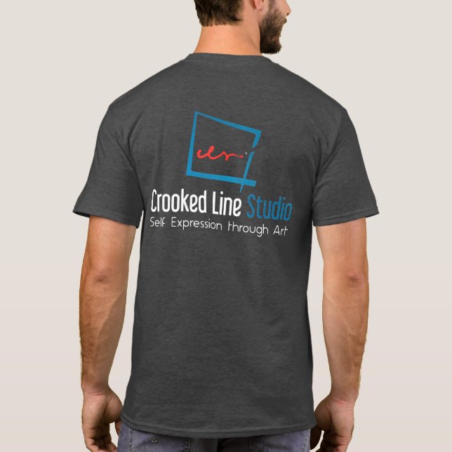 T-shirt Chemises Crooked Line Studio (Dos)