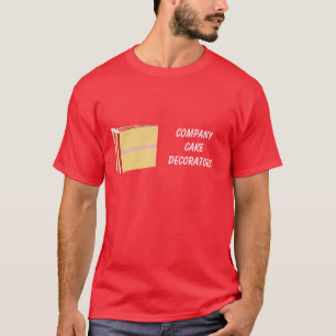T-shirt Chemises d'affaires décoratrices de gâteaux
