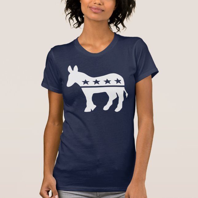 T-shirt Chemises d'âne de Démocrate (Devant)