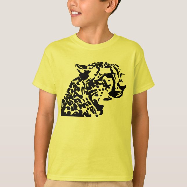 T-SHIRT CHEMISES D'ANIMAL SAUVAGE DE GUÉPARD (Devant)