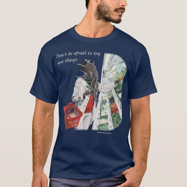 T-shirt Chemises d'art d'imaginaire d'épicerie de Flayer (Devant)