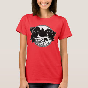 T-shirt Chemises d'art Raven femmes Crow Dames / Raven Top