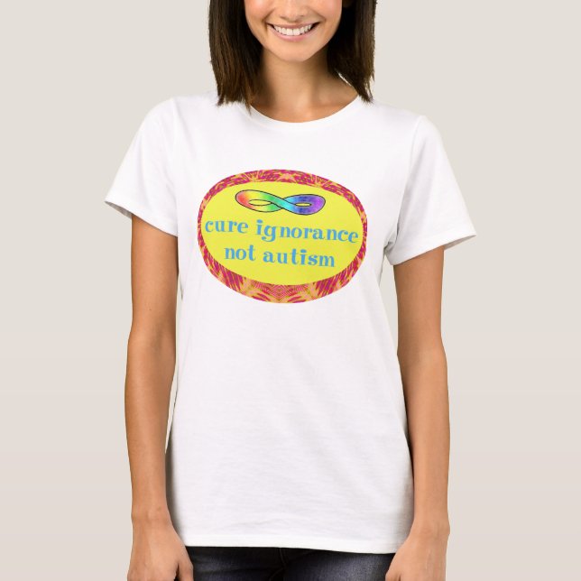 T-shirt Chemises d'autisme d'ignorance de traitement pas (Devant)