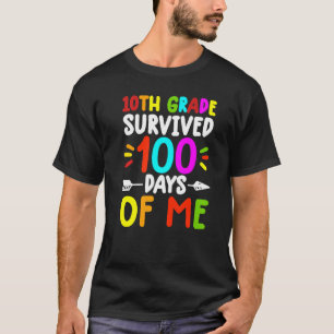 T-shirt Chemises de 10e année pour enseignants 100e jour d