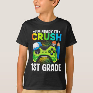 T-shirt Chemises de 1re année pour garçons jeu vidéo jeu C