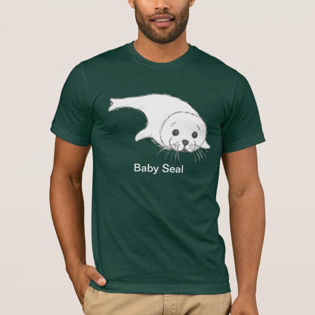 T-shirt Chemises de bande dessinée de bébé phoque (Devant)