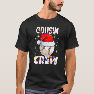 T-shirt Chemises de baseball Cousin Crew de Noël Famille X