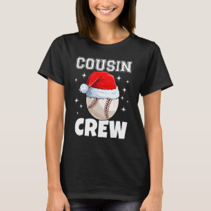 T-shirt Chemises de baseball Cousin Crew de Noël Famille X