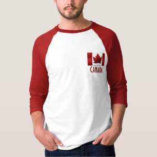 T-shirt Chemises de baseball masculin Canada Souvenir pers