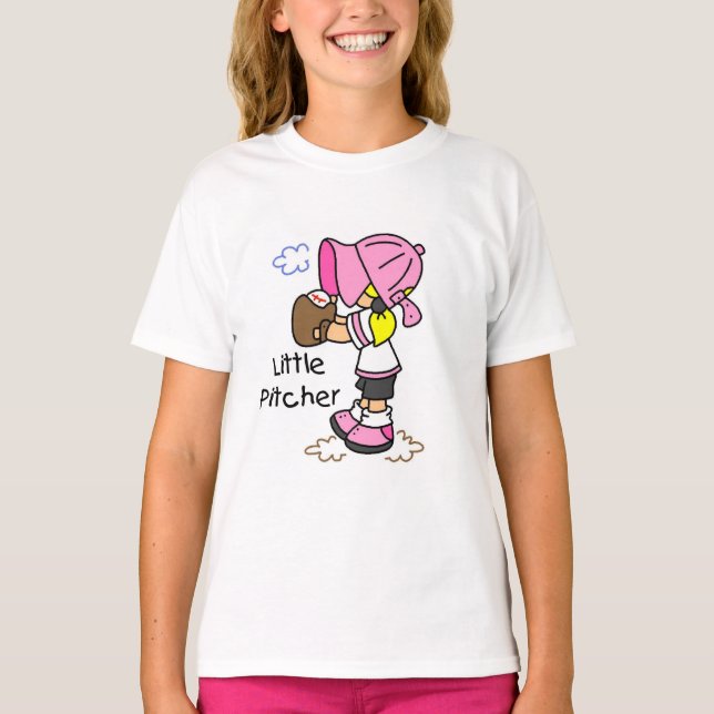 T-shirt Chemises de baseball pour filles lanceuses et cade (Devant)