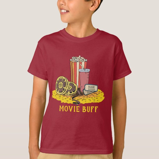 T-shirt Chemises de bouffées de films personnalisées (Devant)