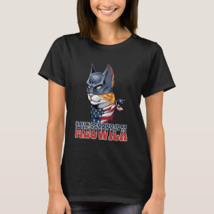 T-shirt Chemises de chat 4 juillet Meowica Merica Hommes U