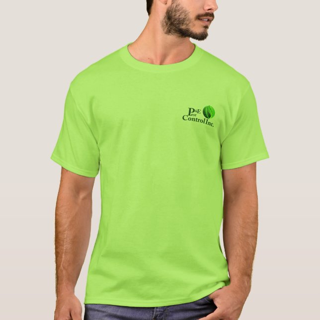 T-shirt Chemises de chaux de parasite de P&E (Devant)