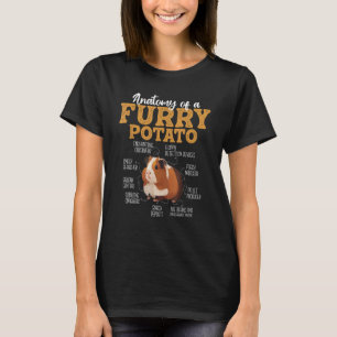 T-shirt Chemises De Cochon De Guinée Drôle - Anatomie D'Un