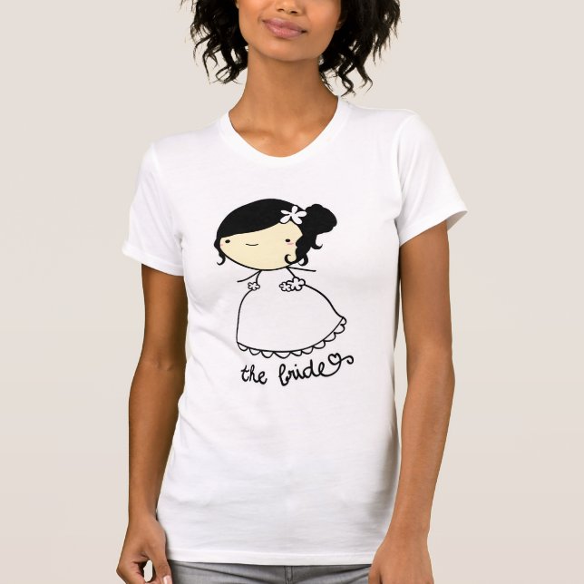 T-shirt Chemises de couples : Jeunes mariés (2 de 2) (Devant)